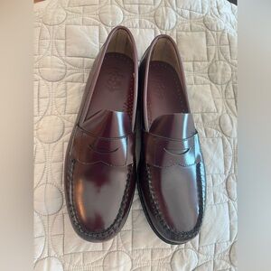 Brooks Brothers Kids Burgundy Slip-On Loafers